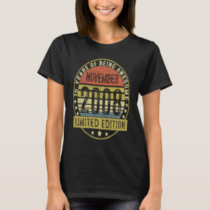 15 Years Old Vintage November 2008 15th Birthday T-Shirt