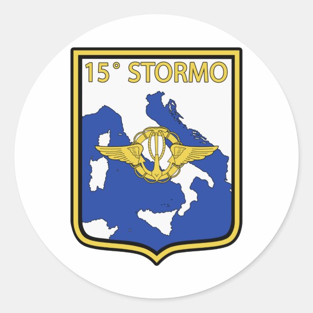 15o Stormo Classic Round Sticker (Front)