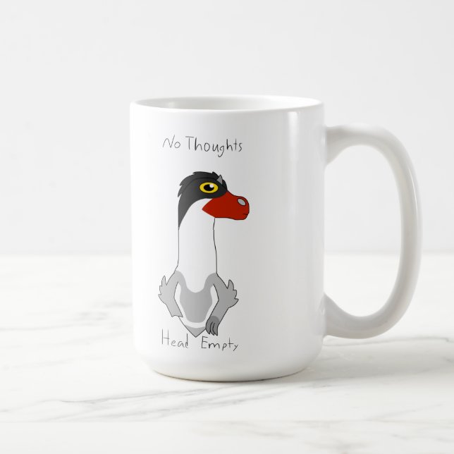 15oz Angus "No Thoughts, Head Empty" Coffee Mug (Right)