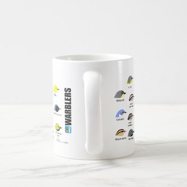15oz BirdFace Warbler Mug (Handle)