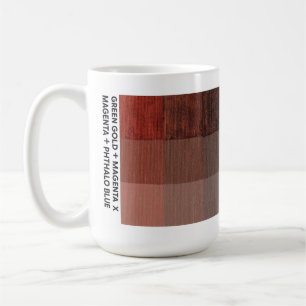 15oz Green Gold + Magenta x Magenta + Phthalo Blue Coffee Mug