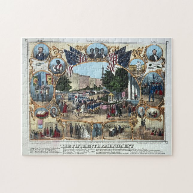 15th Amendment Abraham Lincoln Puzzle (Horizontal)