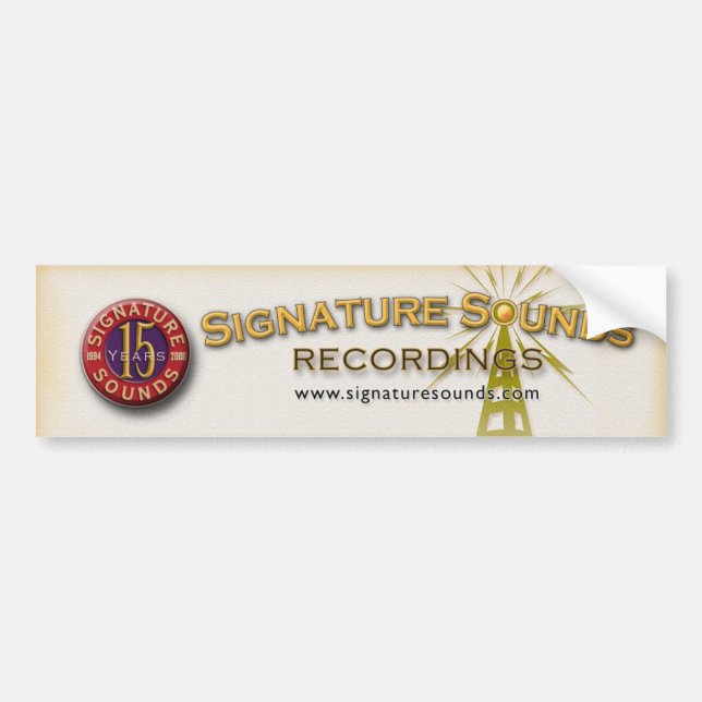 15th Anniversary Bumper Sticker (Front)