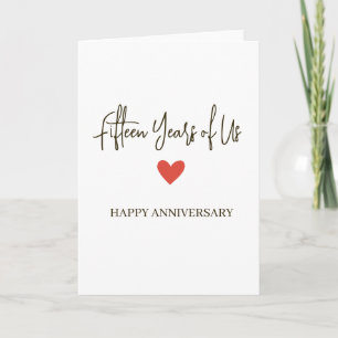 15th Anniversary – Fifteen Years of Us Card