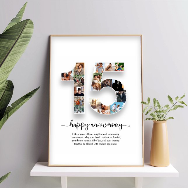 15th Anniversary Photo Collage Poster (Creator Uploaded)