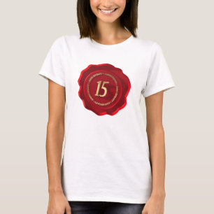 15th anniversary red wax seal T-Shirt