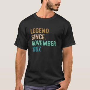 15th Birthday 15 Year Old Legend Since November 2 T-Shirt