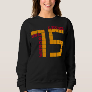 15th Birthday 15 Years Old Kids Bmx Bike 1 Sweatshirt