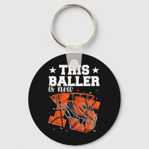 15th Birthday Basball Shirt Boys Baller 15 Year Key Ring