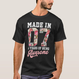 15th Birthday Born In 2007 15 Year Old  Girls Teen T-Shirt