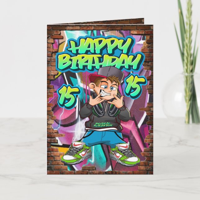 15th birthday card (Front)
