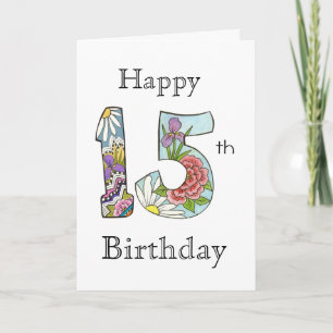 15th Birthday Card