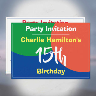 15th Birthday Invitation