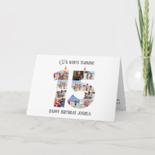 15th Birthday Photo Card