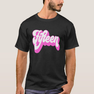 15Th Birthday Retro Vintage Hot Pink Girl Quince F T-Shirt