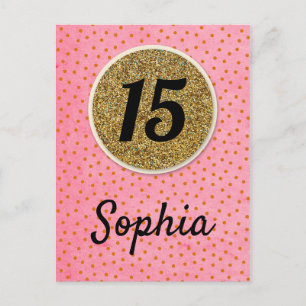 15th - Birthday wishes card girl