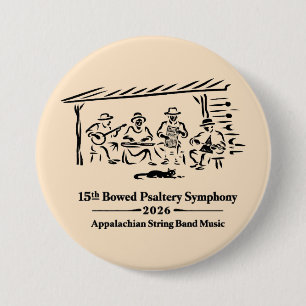 15th Bowed Psaltery Symphony 7.5 Cm Round Badge