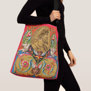 15th century image Caesar birds flowers etc Crossbody Bag