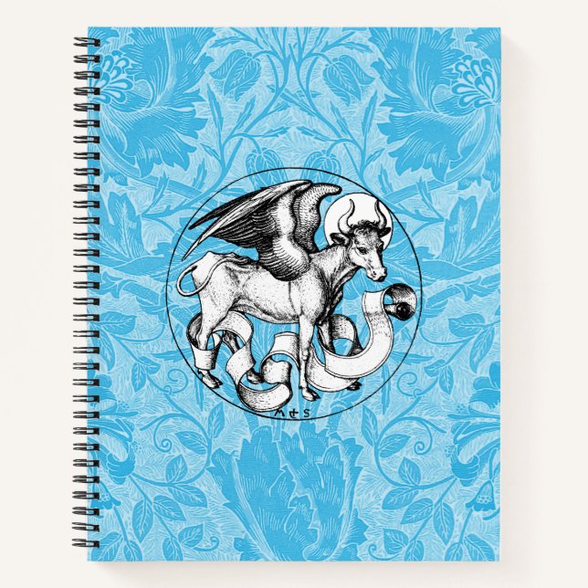 15th Century St Luke's Emblem Winged Bull Notebook (Front)