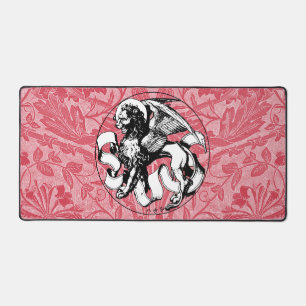 15th Century St Mark's Emblem Winged Lion Desk Mat