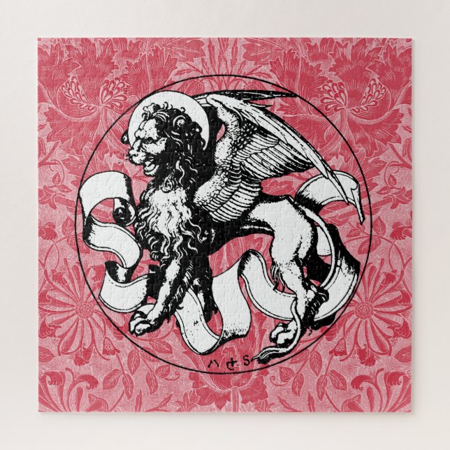 15th Century St Mark's Emblem Winged Lion Jigsaw Puzzle (Vertical)