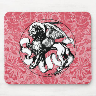 15th Century St Mark's Emblem Winged Lion Mouse Pad