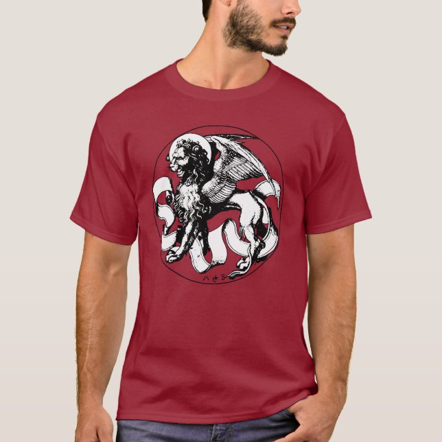 15th Century St Mark's Emblem Winged Lion T-Shirt (Front)