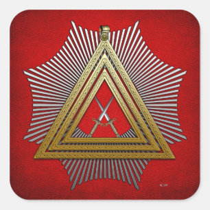 15th Degree: Knight of the East Square Sticker