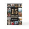 15th Happy Birthday Black and Gold Photo Collage