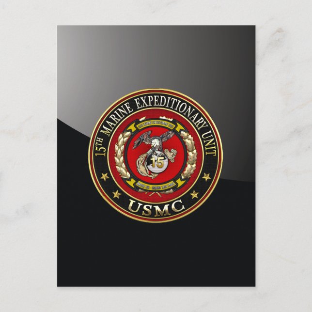 15th Marine Expeditionary Unit (15th MEU) [3D] Postcard (Front)