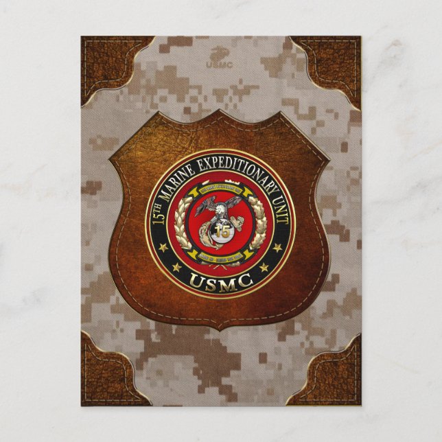 15th Marine Expeditionary Unit (15th MEU) [3D] Postcard (Front)