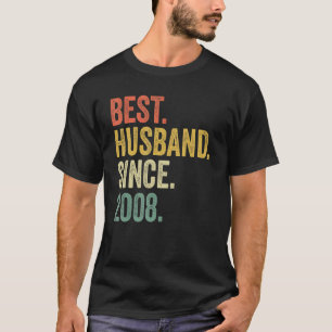 15th Wedding Aniversary For Him Best Husband Since T-Shirt