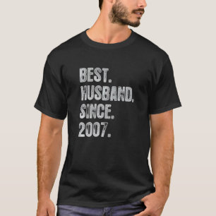 15th Wedding Anniversary For Him Best Husband Sinc T-Shirt