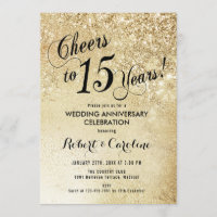 15th Wedding Anniversary Gold