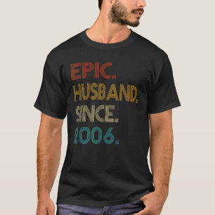 15Th Wedding Anniversary Husband Since 2006 T-Shirt