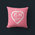 15th Wedding anniversary traditional crystal Cushion<br><div class="desc">If you would like any help customising this design please contact me,  there is an ask this designer button,  just below this text. Aromantic heart brush stroke design for people celebrating 15th wedding anniversary. crystal is the traditional gift for this occasion.</div>