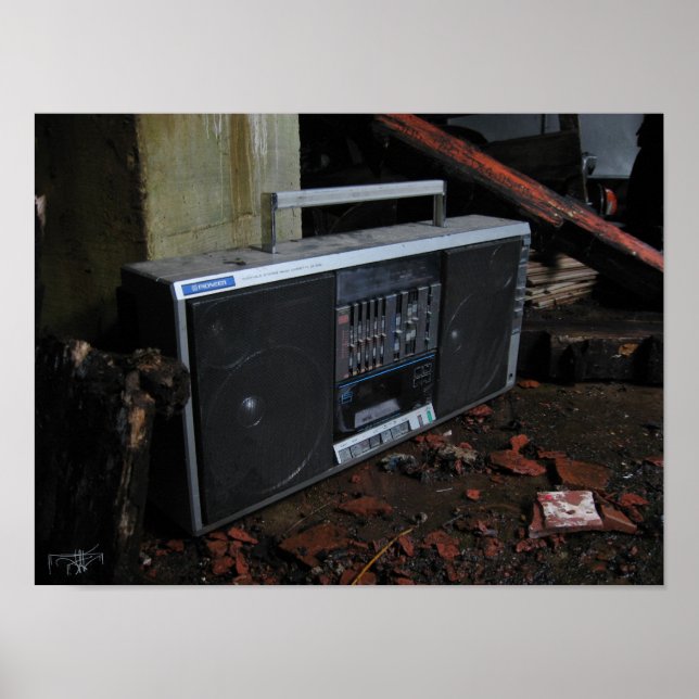 15x11 Boom Box Print (Front)