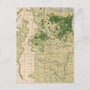 160 Rye/sq mile Postcard