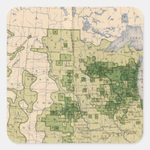 160 Rye/sq mile Square Sticker