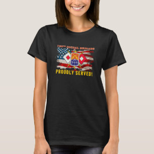 160th Signal Brigade Signal Corp American Flag Cam T-Shirt