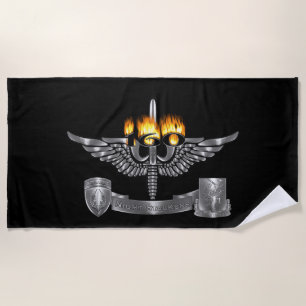 160th Special Operations Aviation NIGHT STALKERS Beach Towel