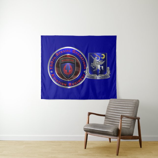 160th Special Operations Aviation NIGHT STALKERS Tapestry (In Situ (Horizontal))