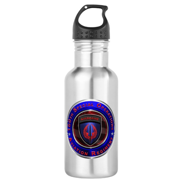 160th Special Operations Aviation Regiment “SOAR” 710 Ml Water Bottle (Front)