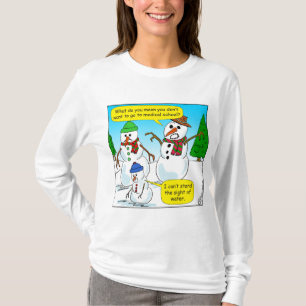 1611 I Can’t Stand The Sight Of Water Cartoon T-Shirt