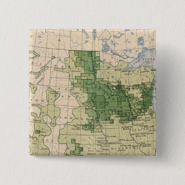 161 Barley/sq mile 15 Cm Square Badge (Front)
