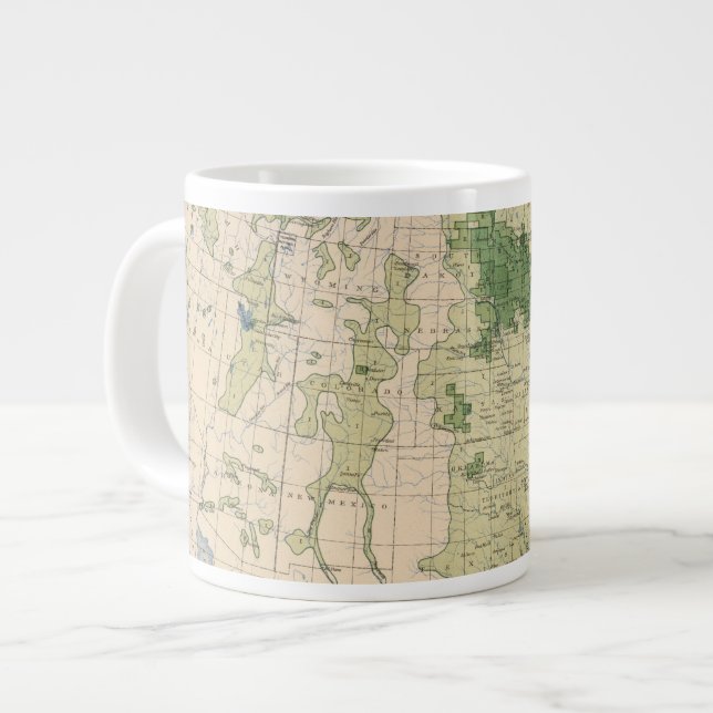 161 Barley/sq mile Large Coffee Mug (Front Left)