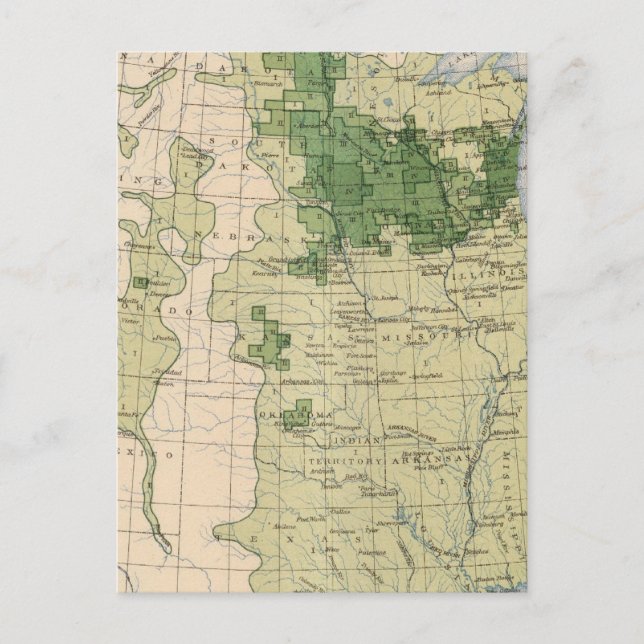 161 Barley/sq mile Postcard (Front)