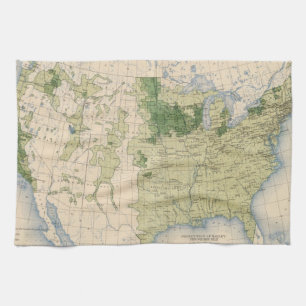 161 Barley/sq mile Tea Towel