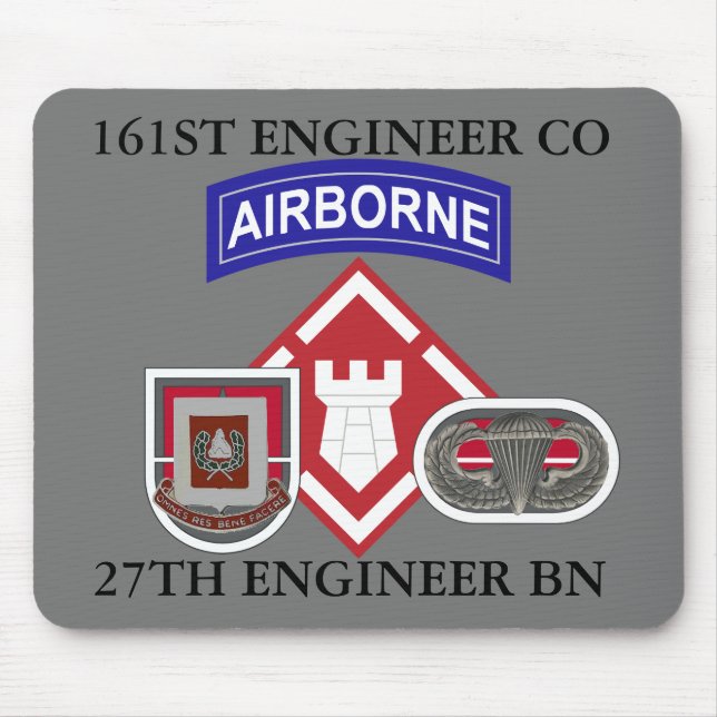 161ST ENGINEER COMPANY 27TH ENGINEER BATTALION MOUSE PAD (Front)