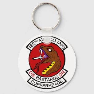 162nd Avn Co. (AH) Copperheads Key Ring